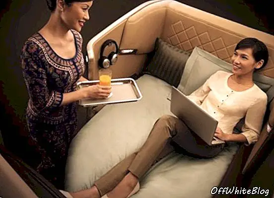 First Class-bed van Singapore Airlines