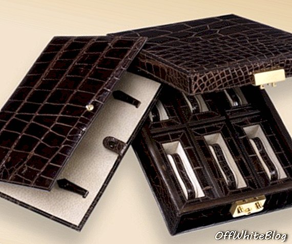 Cutie de ceas pentru piele de crocodil Brioni