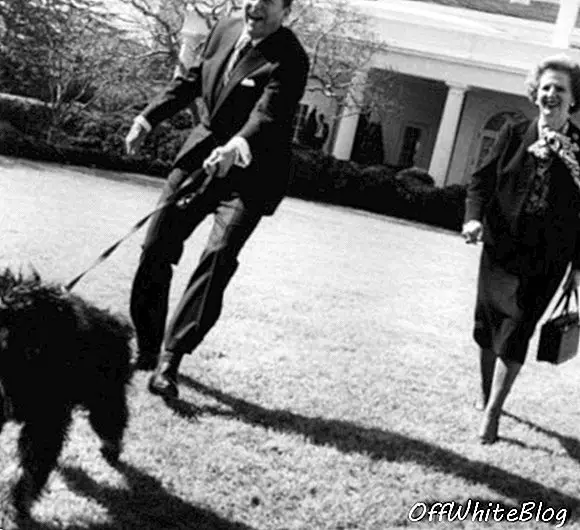 Margaret Thatcher na Casa Branca Reagan