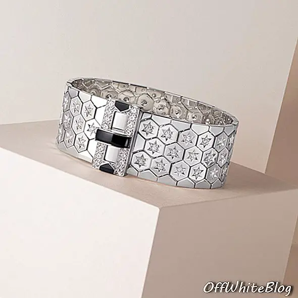 Bracelet Ludo - Or blanc, onyx, diamants