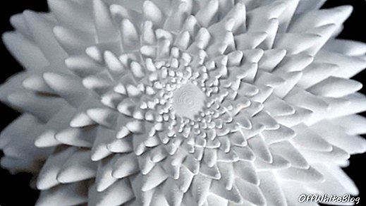 Hipnotik 3D baskılı Fibonacci zoetrope heykelleri