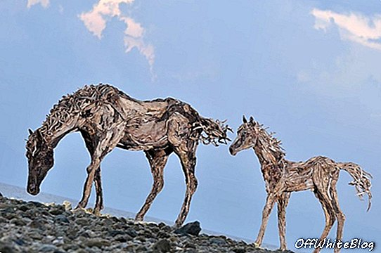 Скулптури от Driftwood Коня Джеймс Доран Webb 5