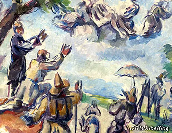 'Apotheosis of Delacroix' af Paul Cézanne, inspireret af Delacroix