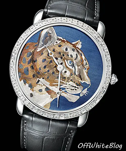 Oglejte si Cartierjevo Maison des Métiers d'Art, ki predstavlja Ronde Louis Cartier XL plamensko zlato uro