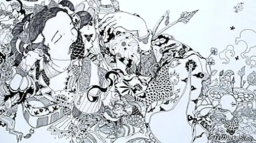 Kemalezedine - 2016 - Lezzetli Sanatçı (90x140) Alüminyum Levha Üzerine Mürekkep. Görüntü Edwin's Gallery'nin izniyle