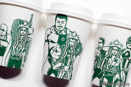 Umetniški ilustrirani skodelice Starbucks Soo Min Kim Designboom 18