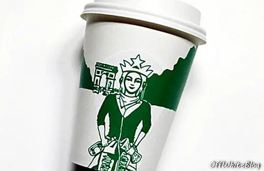 Ilustrowane przez artystę Puchary Starbucks Soo Min Kim Designboom 15