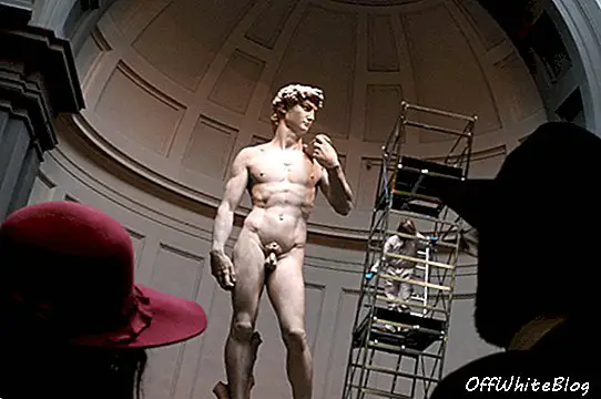 Dusting off Michelangelo's David Statue