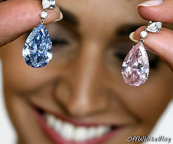 Gli orecchini di diamanti Apollo e Artemis ottengono $ 57,4 milioni da record all'asta di Sotheby's