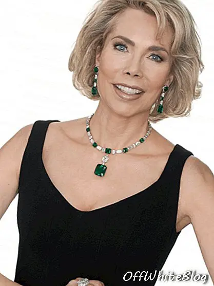 Prinsessan colombianska smaragd- och diamanthalsbandet av Cartier, hängen väger 39,70 karat.
