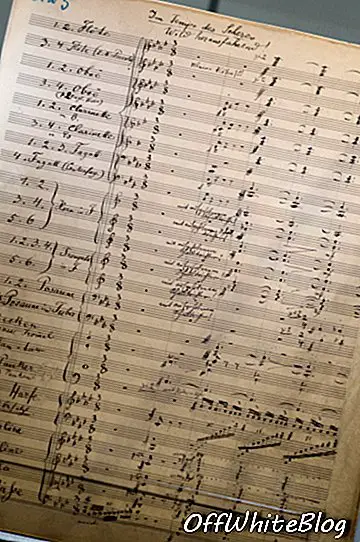 Vzácné Mahlerovo skóre vystavené v Hongkongu