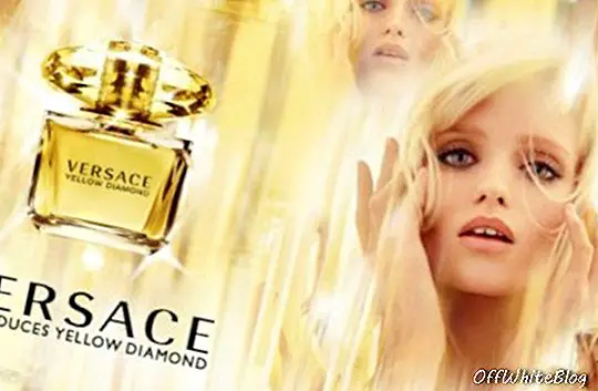 Versace kollase teemantlõhna reklaam