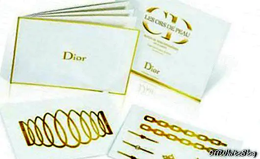 Dior золотые временные татуировки