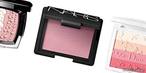 Chanel Perles Et Fantaisies, 100 dollarit; Nars Impassioned Blush in Pink Orchid, 50 dollarit; Dior Diorsnow Cherry Bloom Rosy Glow Powder, 82 dollarit.