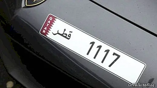 Qataris bruger millioner på bilens nummerplader
