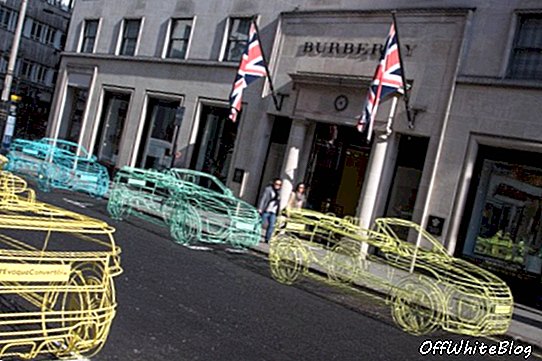 Range Rover Evoque conversível provocado em Londres