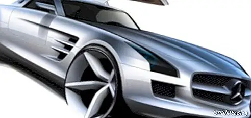 Mercedes Benz sls amg design skiss