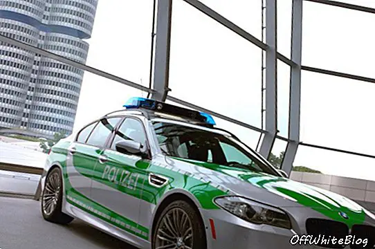 Samochód policyjny BMW M5 zaprezentowany w Monachium