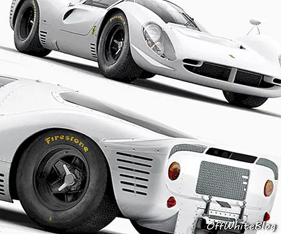 Beroemde Ford vs. Ferrari 330 P4 vereeuwigd in het wit door INK Studio