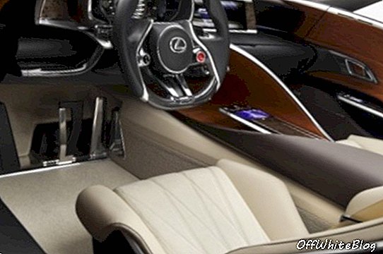 Interiér hybridního sportovního konceptu Lexus LF-LC