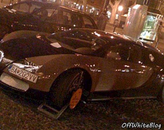 Poza zilei: un Bugatti Veyron clamped