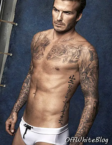 David Beckham plavalna oglaševalska akcija