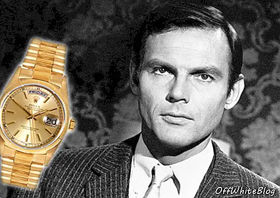 Aceleci yakışıklı Batı, sarı altın Rolex Day-Date'i o kadar çok sevdi ki, makara karakterlerinin bir kısmı gerçek hayat saatini giydi.