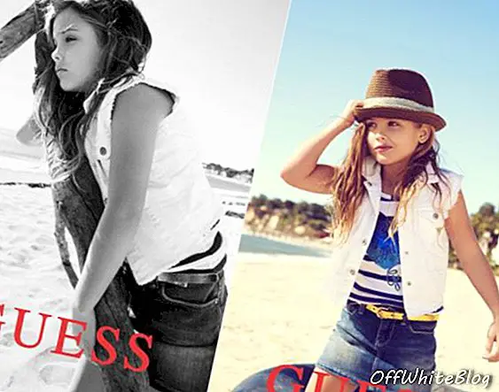 Дъщерята на Анна Никол Смит е модел на Guess Kids