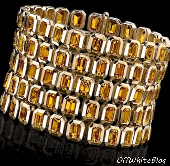 Le style du bracelet à cinq rangées pour tablette Jolie Citrine