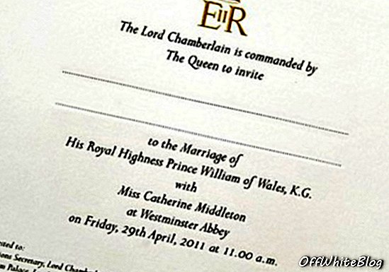 Invitación de boda real