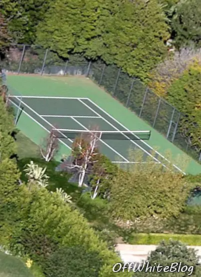 lapangan tenis rumah brad pitt malibu