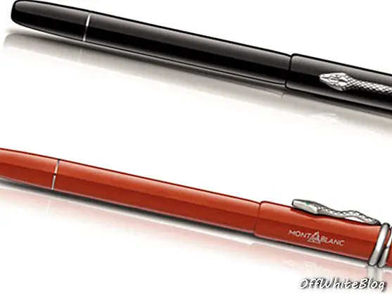 Montblanc Heritage Edition: Rouge & Noir speciālā izdevuma pildspalvas melnā un koraļļu krāsā