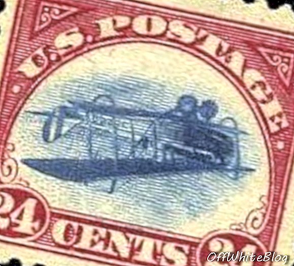1918 sello de 24 centavos