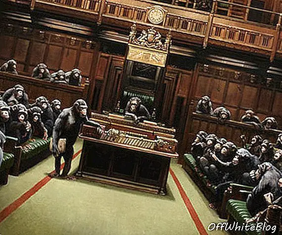 Banksys maleri 'Devoked Parliament' solgte for $ 12 millioner