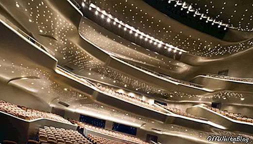 Оперний театр у Гуанчжоу, завершений у 2010 році, архітектори Заха Хадід. Фотографія Віргіле Саймон Бертран