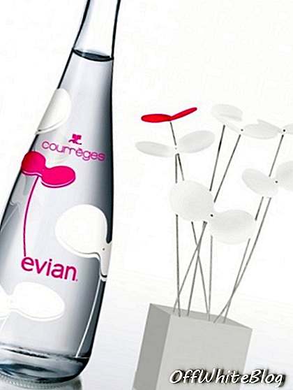 Evian Бутылка Courreges Цветок