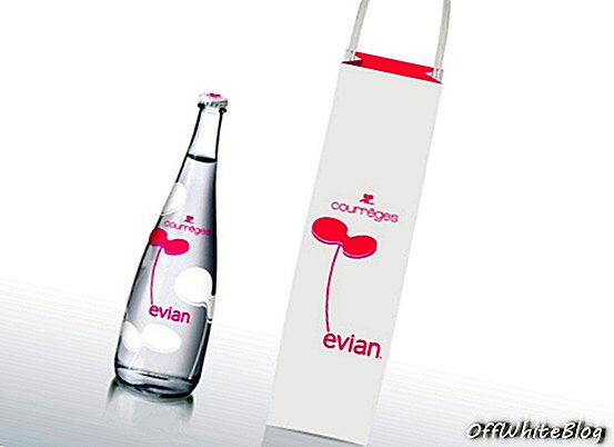 Evians designflaske av Courreges