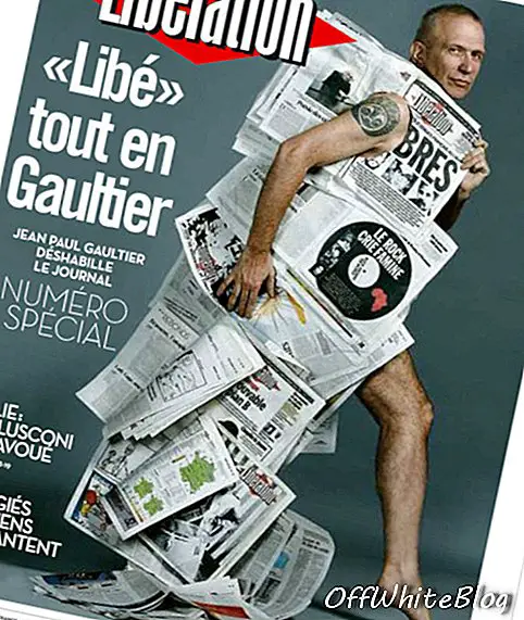 Fransk avis redesignet af Jean Paul Gaultier