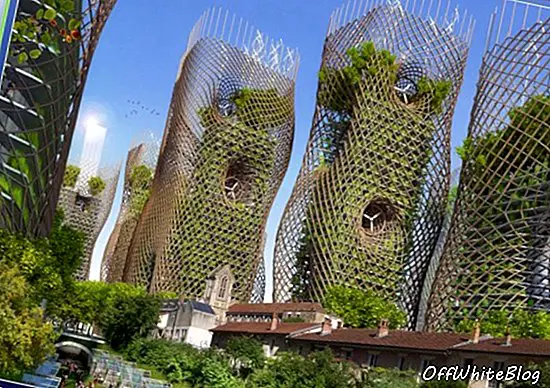 Vai šie futūristiski zaļie torņi varētu būt Parīze 2050. gadā?