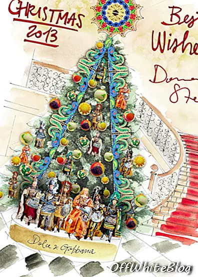 Dolce & Gabbana para criar a árvore de Natal de Claridge