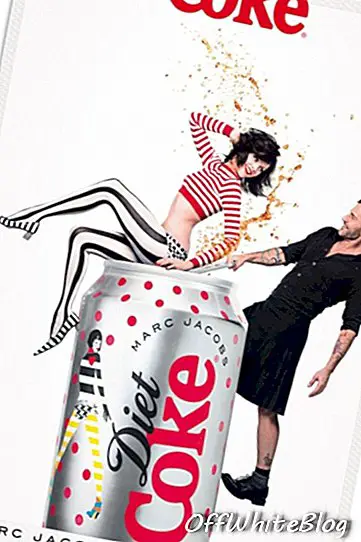 Campanha publicitária de coca-cola da Marc Jacobs Diet