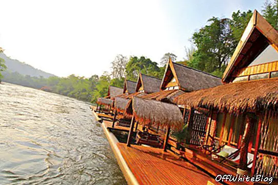 „Float House“ upės Kwai kurortas, Tailandas