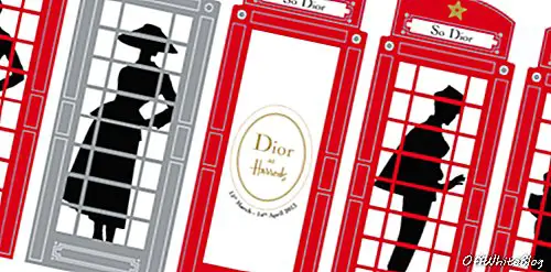 Harrods'ta 'Illustrated' Dior çivileri
