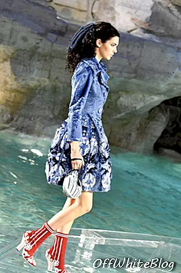 Fendi Trevi Fountain Show Close Up