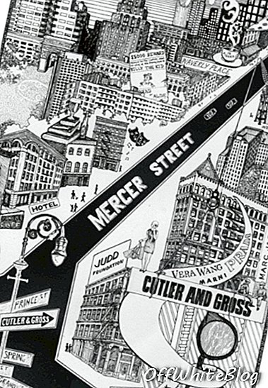 Карта улиц Мерсера от Катлера и Гросса