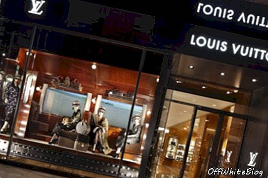 Louis Vuitton Maison Shanghai ārējais veikala skatlogs