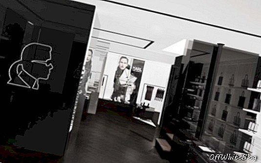 Koncept obchod Karl Lagerfeld Paříž