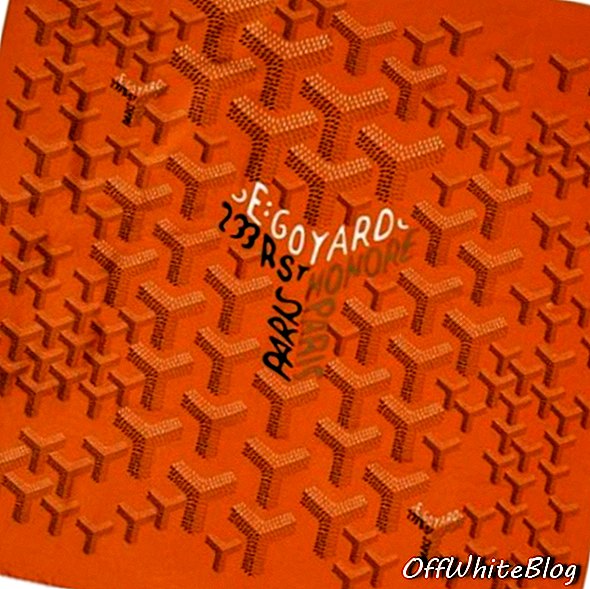Sciarpa Goyard arancione