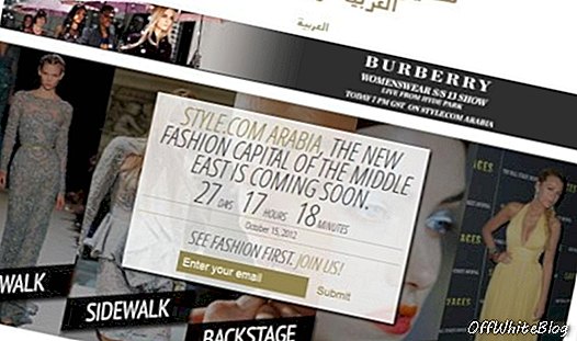 Spoločnosť Style.com spúšťa svoju prvú arabskú webovú stránku