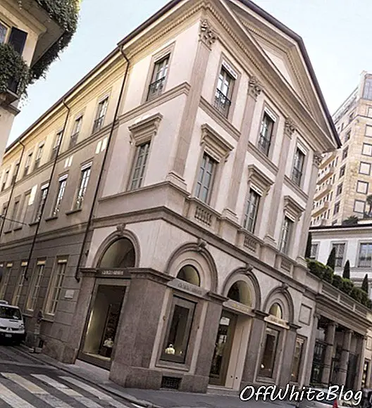 Giorgio Armani öppnar igen sin flaggskeppsbutik i Milano
